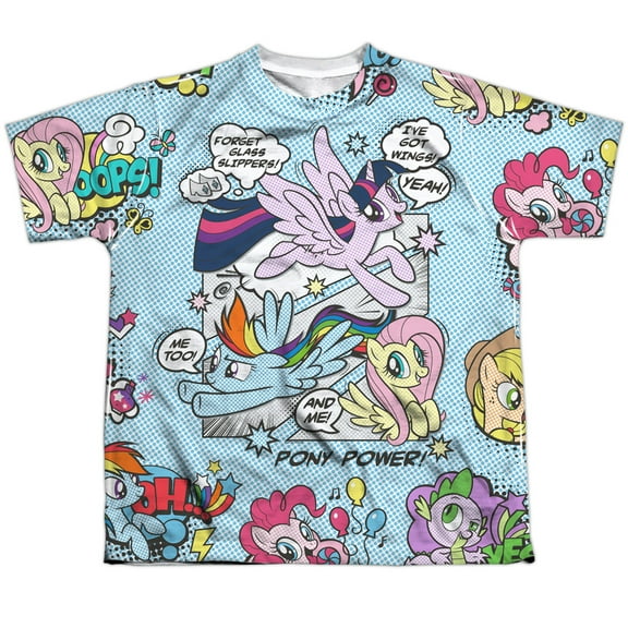 My Little Pony Tv - Pony Comic - Youth Short Sleeve Shirt - Small