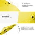 thumbnail image 6 of JUSTLET 11' Outdoor Patio Market Solar Umbrella w/ LED Lights for Garden, Yellow, 6 of 6