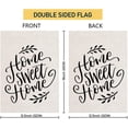 thumbnail image 5 of Home Sweet Home Garden Flag Double Sided, Home Decorative Seasonal Outdoor Flag Burlap 12.5 x 18 Inch, 5 of 6