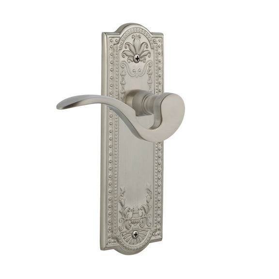 Nostalgic Warehouse Meaman_Psg_234_Nk Manor Passage Door Lever Set - Nickel