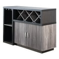 thumbnail image 6 of Elm Buffet Credenza Bar with Wine Rack, Distressed Gray, 6 of 7