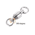 thumbnail image 4 of Unique Bargains 72LBS Roulement à Billes en Acier Inoxydable Pivotant pour Pêche en Eau Salée et Douce, Argent 25 Pack, 4 of 4