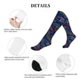 thumbnail image 5 of Rateoe Cute Line Fish Compression Socks for Women and Men 20-30mmHg-Circulation Support Socks Knee High Nurse Pregnant Running Medical and Travel Athletic, 5 of 7