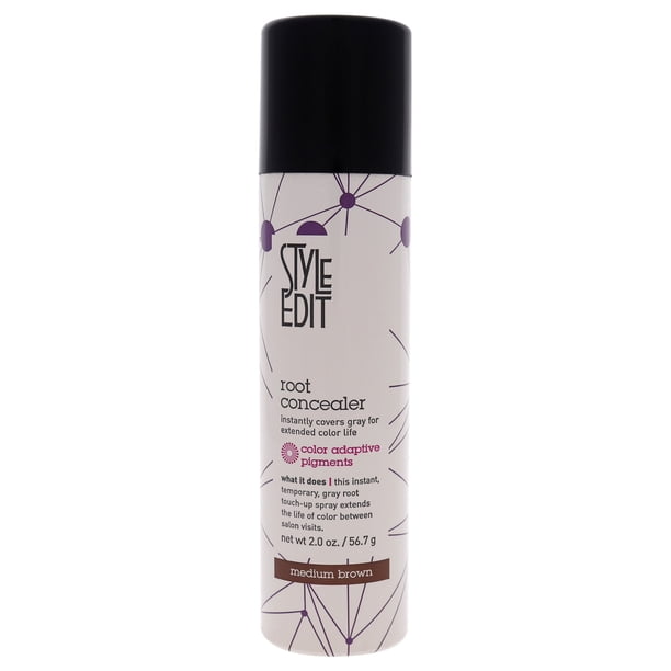 Spray de retoque de raíces Style Edit Color de pelo Marrón medio 2 oz