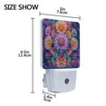 thumbnail image 4 of Yayeee LED Plug in Night Light for The Home with Auto Dusk to Dawn Light Sensors, 2 Pack, Light Purple Flowers, 4 of 6