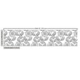 thumbnail image 3 of Ambesonne Floral Fabric by the Yard Upholstery, Monotone Outline Drawings, 3 Yards, Charcoal Grey and White, 3 of 5