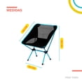 thumbnail image 2 of Silla Plegable Ligera Reforzada Resistente Portatil 120kg azul 6.49 pulg The Finix SPBE01BK-CMPG, 2 of 6