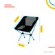 thumbnail image 2 of Silla Plegable Ligera Reforzada Resistente Portatil 120kg azul 6.49 pulg The Finix SPBE01BK-CMPG, 2 of 6