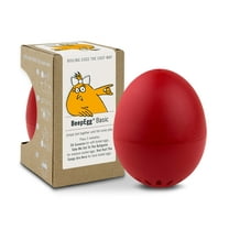 Brainstream BeepEgg Singing and Floating Egg Timer for Boiled Eggs, Red
