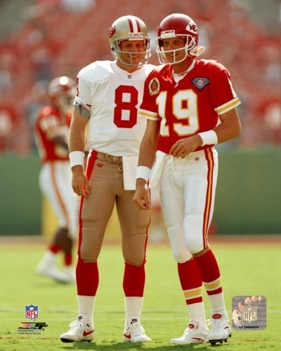 Steve Young Joe Montana Photo Print 16 X Walmart Com Walmart Com