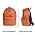 thumbnail image 2 of Mochila Cuero de vaca Real Natural para hombre, bolsa de viaje al aire libre para ocio diario, mochila escolar de gran capacidad para niños, mochilas de moda para hombre, 2 of 5