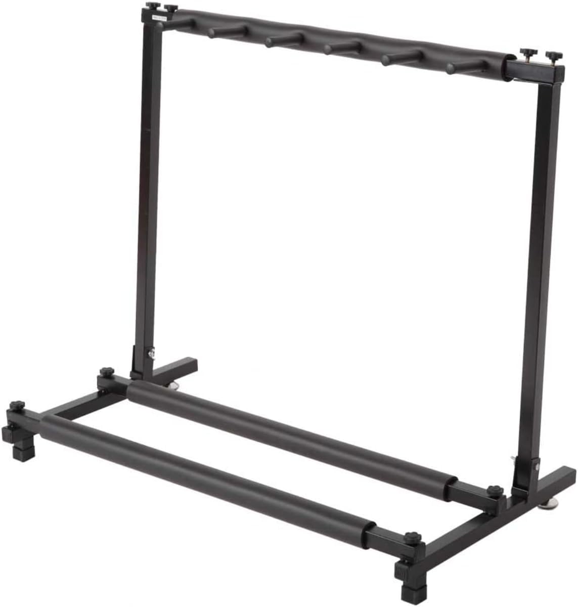 Rack type 3/5/7/9 square guitar brackets black Triple Folding Multiple Guitar Holder Rack Stand，Guitar Stand Storage (5 Bracket)