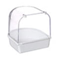 thumbnail image 2 of Primegos Pet Bird Parrot Transparent Bathing Tub Bathtub Shower Box Hanging Cage Decor, 2 of 5