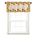 thumbnail image 1 of Cortinas cortas con estampado de girasoles Sincero 137×45cm, 1 of 7