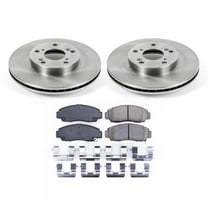 Ultimate Brakes Front Ceramic Brake Pad and Rotor Kit with Hardware WM80692