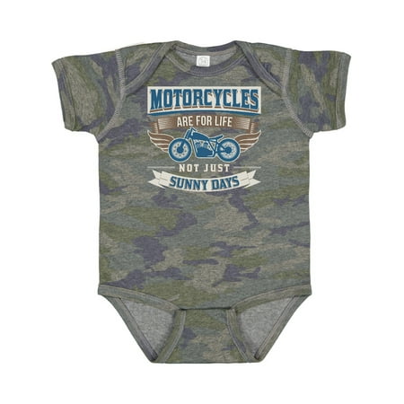 

Inktastic Motorcycles Are for Life Biker Gift Baby Boy or Baby Girl Bodysuit
