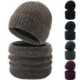 thumbnail image 3 of WREESH Men's Fleece Scarf & Beanie Set - Thermal Winter Neck Gaiter with Thick Knit Hat, Cold Weather Accessories Combo, 3 of 3