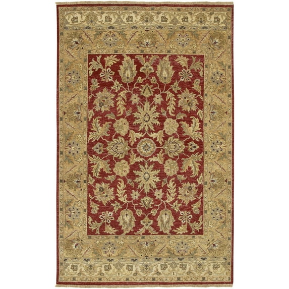 Surya Timeless Area Rug TIM-7901 Red Leaves Vines 2' x 3' Rectangle