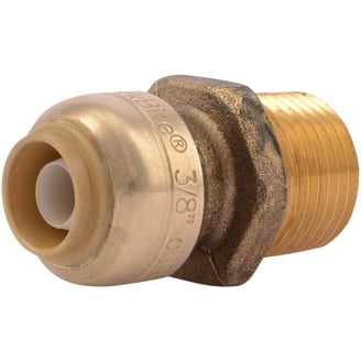 SharkBite U110LFA Lead Free Reducing Connector – 1/4" X 1/2" Male Iron Pipe – Push-Fit For Copper, PEX & CPVC – No Soldering