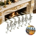 thumbnail image 6 of 7 Pieces Stocking Mantel Holders Garland Hooks Christmas Hangers Easy Installation for Fireplace Home Holiday Decor, 6 of 9
