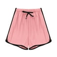 thumbnail image 2 of MKOSPLRT Running Shorts for Kid 3-11 Years Elastic Waist Track Shorts Color Block Lounge Shorts Lightweight Athletic Shorts with Pocket, 2 of 9