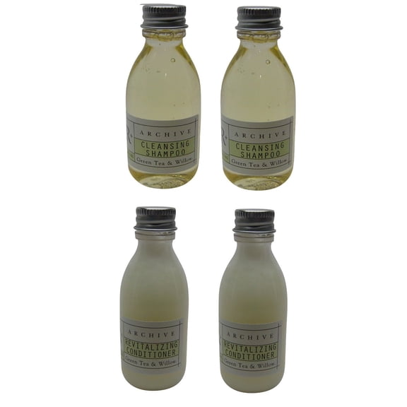 Archive Green Tea & Willow Shampoo and Conditioner lot of 4 bottles