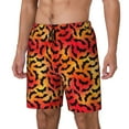 thumbnail image 1 of Balery Flying Black Bat Bañador para hombre, shorts de playa de secado rápido con entrepierna y forro de compresión-X-Large, 1 of 6