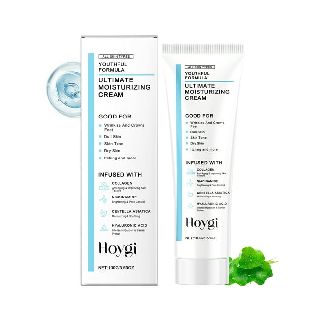 Crema hidratante asiática Hoygi Centella, crema hidratante suave para el cuidado diario de la piel del rostro, crema iluminada,100g