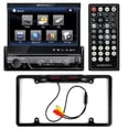 thumbnail image 1 of Soundstream VIR-7830B Single-DIN Bluetooth Car Stereo DVD Player w/ 7" LCD Touchscreen + Cache Night Vision Car License Plate Rearview Camera - Black CAM810B, 1 of 6
