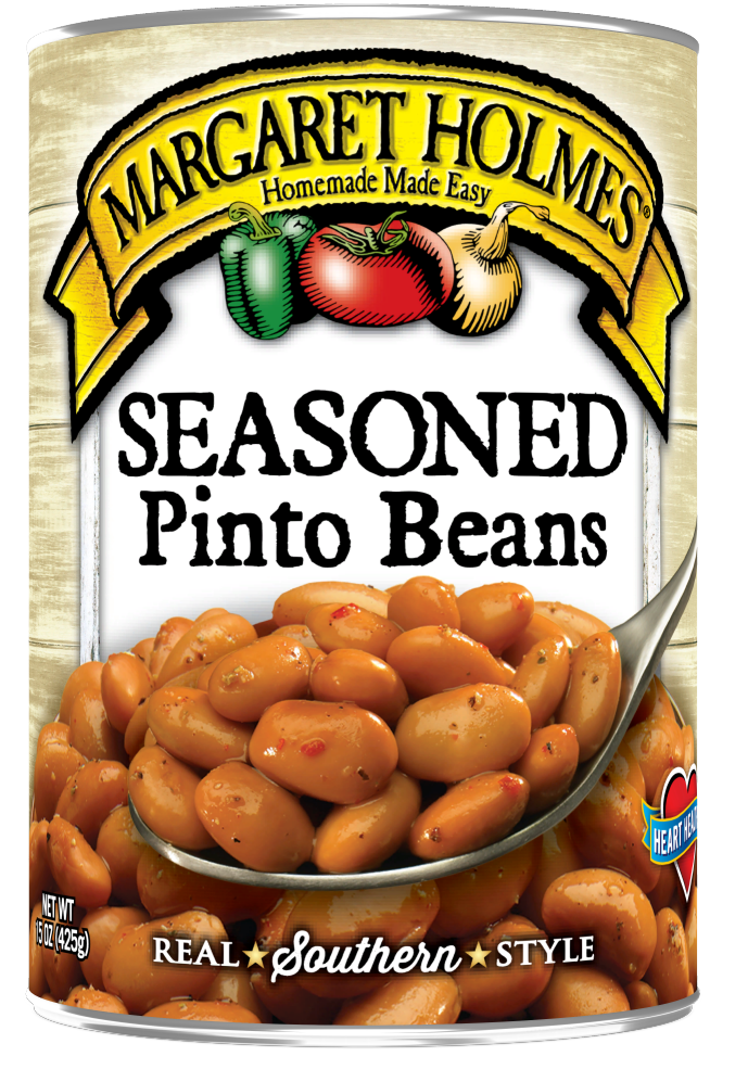 Margaret Holmes Seasoned Pinto Beans, Canned Beans, 15 oz