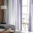 thumbnail image 4 of ERUNPONLY Purple Gray Sheer Curtains 72 Inch Length 2 Panels Set, Vintage Country Abstract Gradient Aesthetic Voile Window Treatment Curtains Sheers Drapes for Bedroom/Living Room/Kitchen 52"x72"x2, 4 of 7