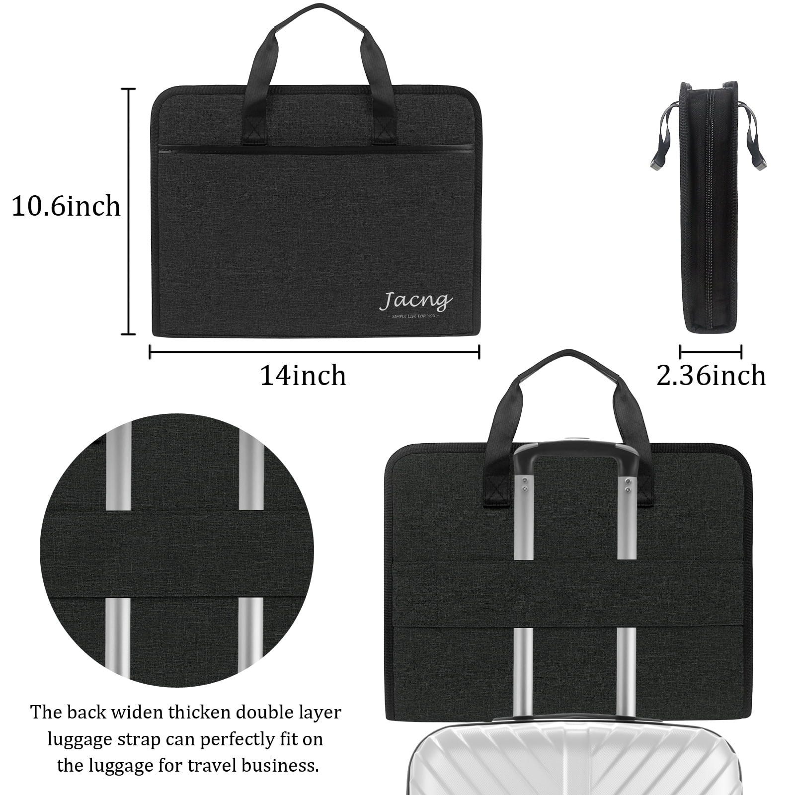 13 Pockets Accordian Expanding File Organizer with Handle & Labels for Home Trave School Office Dark Grey