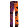 thumbnail image 3 of QWKLEAJ Halloween Pajama Pants Women Flannel Lounge Sleepwear Loose Fit Elastic Waist Long Trousers Holiday Party Casual Home Wear Printed Bottom Cozy Soft Winter Fall Themed Novelty Gift, 3 of 5