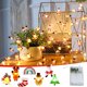 thumbnail image 1 of Xihbxyly Guirnalda de Luces Led Navideñas con Diseño de Muñeco de Nieve y Papá Noel, Modo Intermitente y Fijo, Cable de Cobre Flexible, Decoración para Fiestas, Uso Interior y Exterior, 300 Cm de Lar, 1 of 3