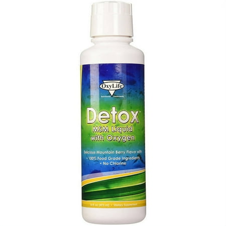Oxy Life Detox MSM Liquid with Oxygen, 16 OZ