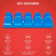 thumbnail image 2 of PSO-Spine Back Massager and Muscle Release, Full Back and Hip Massage Tool and Stretcher, Ocean Blue, 2 of 9