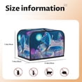 thumbnail image 4 of Toaster Covers 2 Slice, Butterfly Fantasy Waterproof Bread Machine Cover Fits for Standard 2 Slice Toasters, Home Decor Toaster Protection with Hanging Rope, 4 of 7
