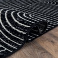 thumbnail image 5 of World Rug Gallery Contemporary Stripe Arch Design Area Rug - BLACK 5'X7', 5 of 9