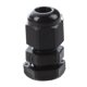 thumbnail image 4 of 40pzs PG7 Conector de Glandula de Cable Impermeable Plastico Negro 3-6.5mm, 4 of 5