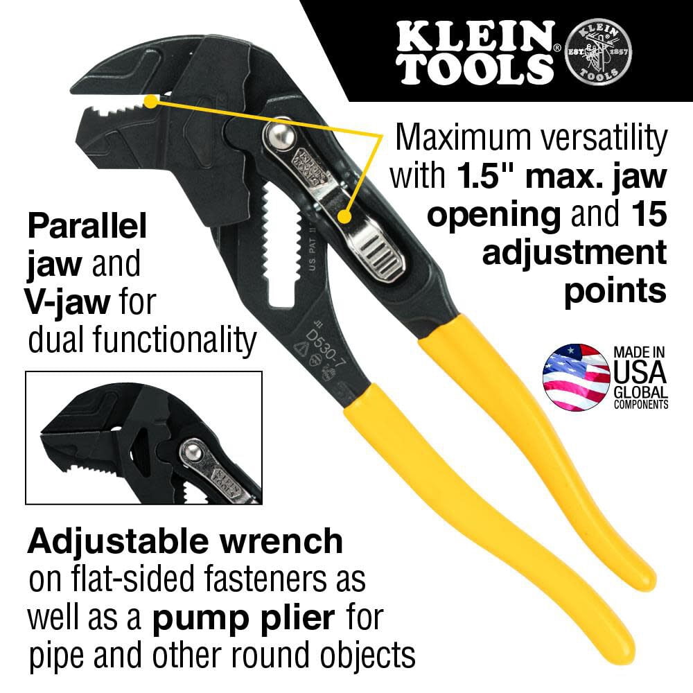 Klein Tools Plier Wrench, 7-Inch