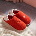 thumbnail image 3 of Winter Slides Fluffy Warm Soft Closed Back Slippers Home Sandals for Men Women, 3 of 10