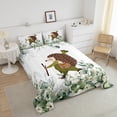 thumbnail image 4 of Erosebridal Funny Hedgehog Twin Bedding Sets Cartoon Animal Comforter Set, Eucalyptus Leaves Bedding Comforter Sets Jungle Wildlife Duvet Insert, Tropical Plants Down Comforter, 4 of 6
