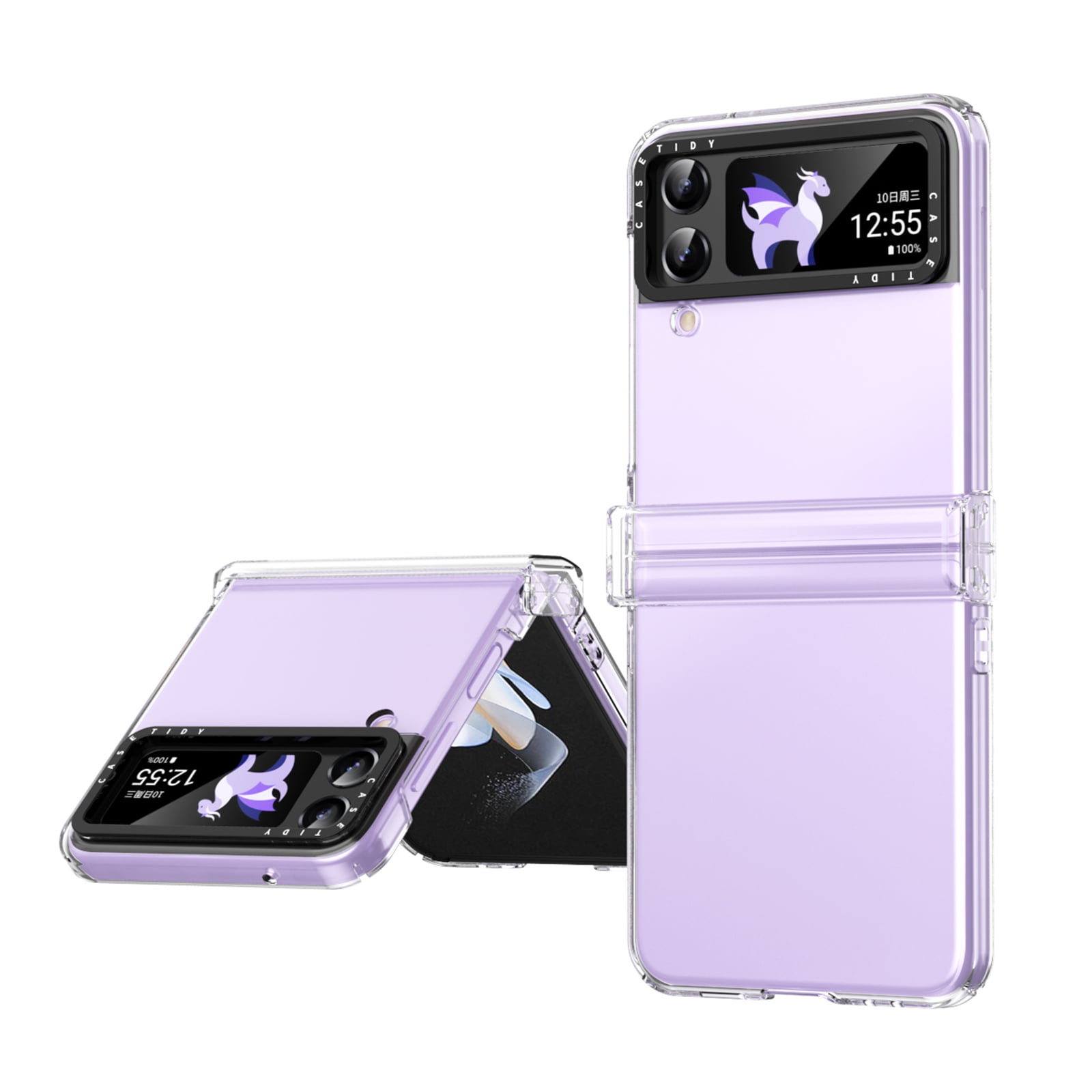 Compatible with Samsung Galaxy Z Flip 4 Case with Hinge Protection