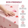 thumbnail image 4 of Tumao Valentine's Day Tablecloth 3 Pack Heart Red Plastic Party Decorations 54 X 108 Table Cover Anniversary Valentines Wedding Birthday, 4 of 8