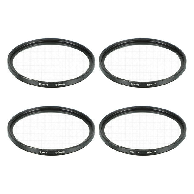 Filtro de Estrella de 58mm, Filtro de Estallido de Estrellas para Lente de Cámara