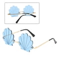 thumbnail image 4 of Lovely shape Rimless for Women, Gift ,Beach, Party ,Outdoor UV400 - blue, 4 of 6