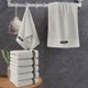 thumbnail image 5 of Juego de toallas de baño de 5 piezas, toallas de algodón de 73 x 34 cm, juego completo suave, absorbente y de secado rápido para artículos esenciales de baño y spa en el hogar (marrón), 5 of 8