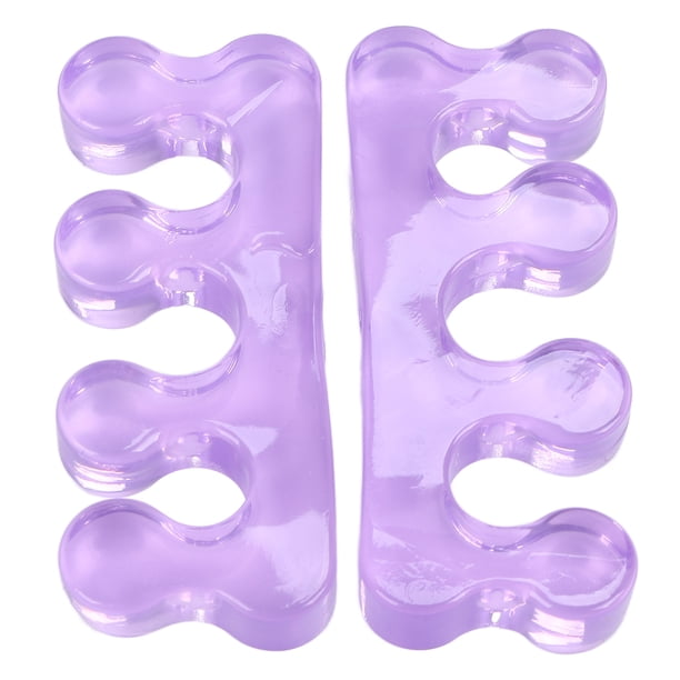 Separador De Dedos, Gel De Sílice Morado, 2 Piezas, Ensanchadores De Dedos Que Evitan El Roce, Dedos Correctos Para Aliviar Juanetes Para Dedo En Martillo