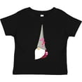 thumbnail image 3 of Inktastic Cute Gnome, Gnome With Flowers, Gnome With Hat Girls Toddler T-Shirt, 3 of 5