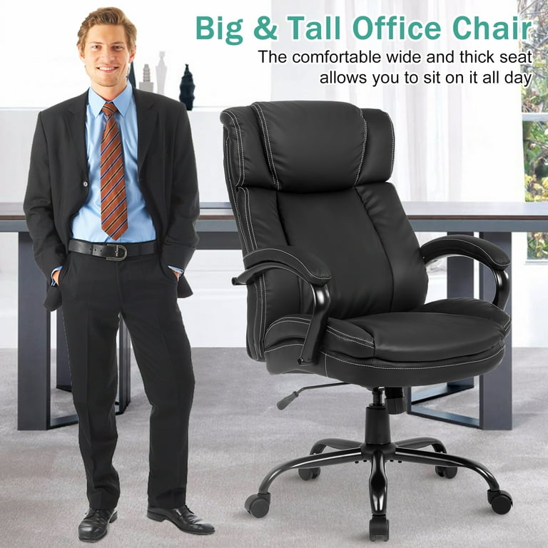 NiamVelo Big and Tall Executive Office Chair 500lbs, Ergonomic PU